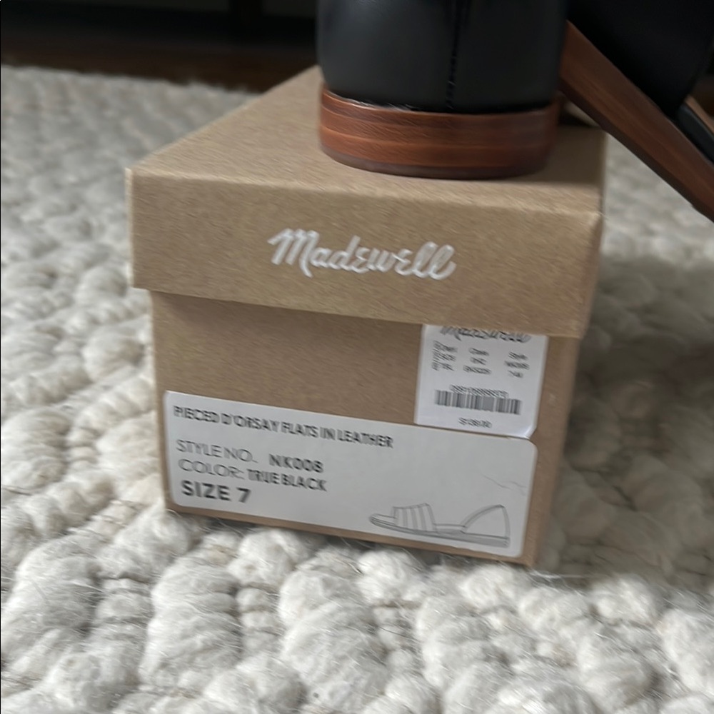 Madewell Black Leather Sandals